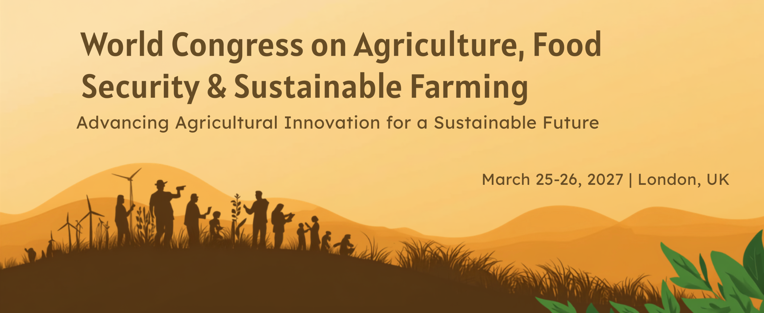 World Congress on Agriculture, Food Security & Sustainable Farming